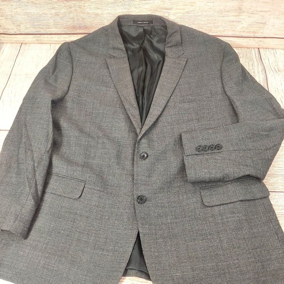 Awearness Kenneth Cole Men Modern Slim Fit Sport Coat Blazer Two Button Jacket - Picture 14 of 15